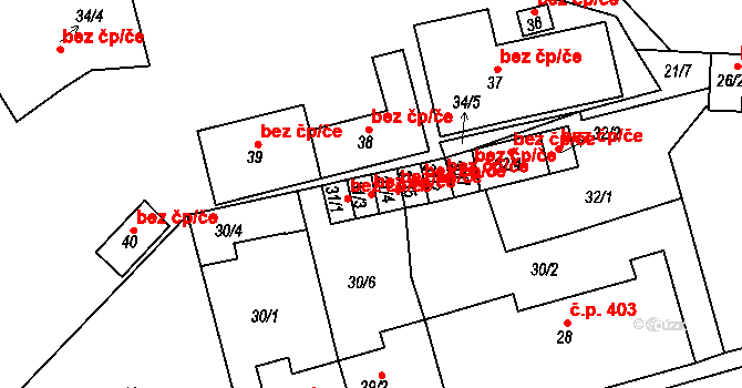 Proboštov 48233561 na parcele st. 31/3 v KÚ Proboštov u Teplic, Katastrální mapa