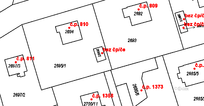 Frýdlant nad Ostravicí 49549561 na parcele st. 2695/2 v KÚ Frýdlant nad Ostravicí, Katastrální mapa