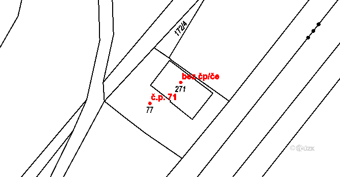 Kopřivnice 38958562 na parcele st. 271 v KÚ Vlčovice, Katastrální mapa