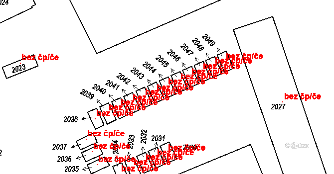 Dýšina 39629562 na parcele st. 2044 v KÚ Dýšina, Katastrální mapa