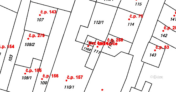 Litoměřice 47619562 na parcele st. 112/2 v KÚ Litoměřice, Katastrální mapa