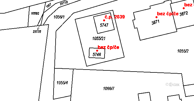 Hranice 49216562 na parcele st. 5746 v KÚ Hranice, Katastrální mapa