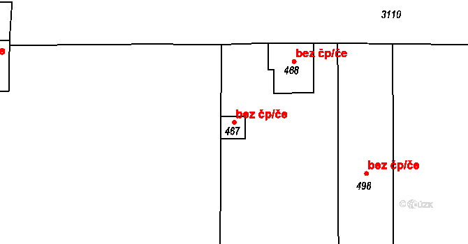 Sepekov 46233563 na parcele st. 467 v KÚ Sepekov, Katastrální mapa