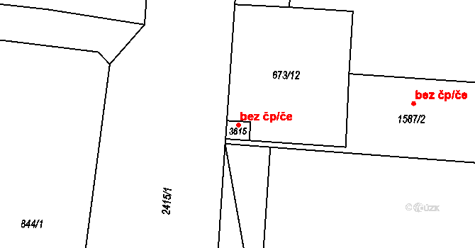 Hořice 78767563 na parcele st. 3815 v KÚ Hořice v Podkrkonoší, Katastrální mapa