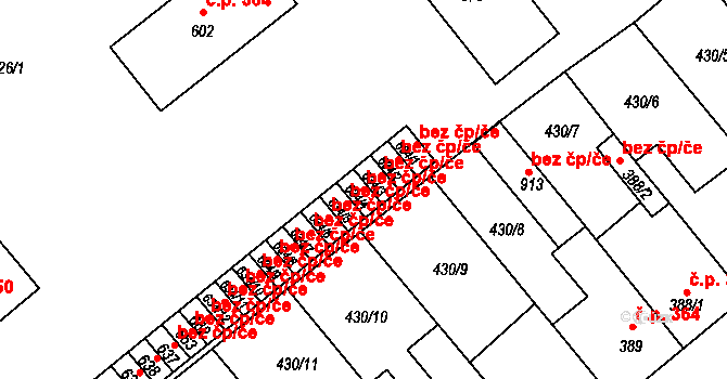 Sezemice 42081564 na parcele st. 634/4 v KÚ Sezemice nad Loučnou, Katastrální mapa