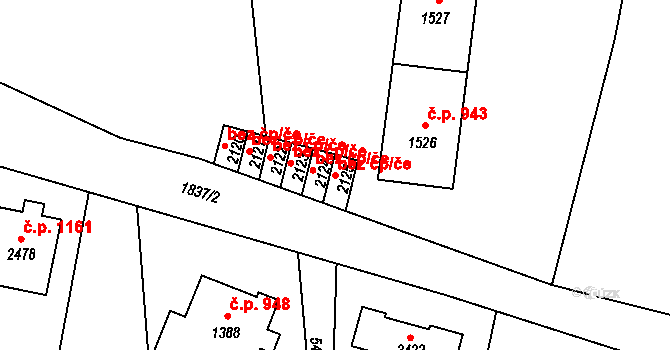 Vrchlabí 45026564 na parcele st. 2125 v KÚ Vrchlabí, Katastrální mapa
