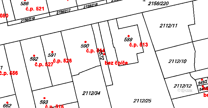 Choceň 45472564 na parcele st. 2572 v KÚ Choceň, Katastrální mapa