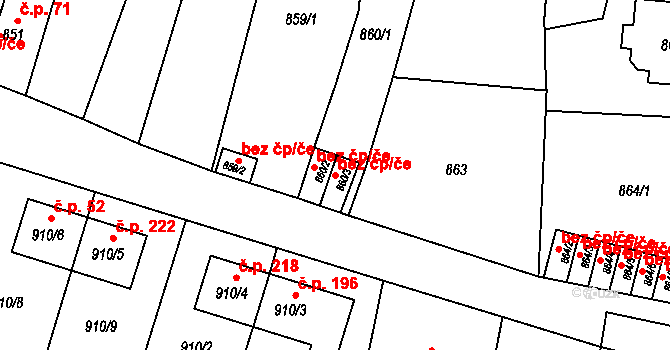 Jaroměř 46421564 na parcele st. 860/3 v KÚ Jaroměř, Katastrální mapa