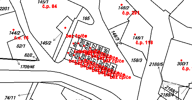 Skalná 49042564 na parcele st. 636 v KÚ Skalná, Katastrální mapa