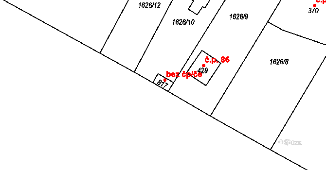Lichnov 49945564 na parcele st. 817 v KÚ Lichnov u Nového Jičína, Katastrální mapa