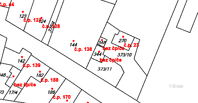 Černuc 89051564 na parcele st. 344 v KÚ Černuc, Katastrální mapa