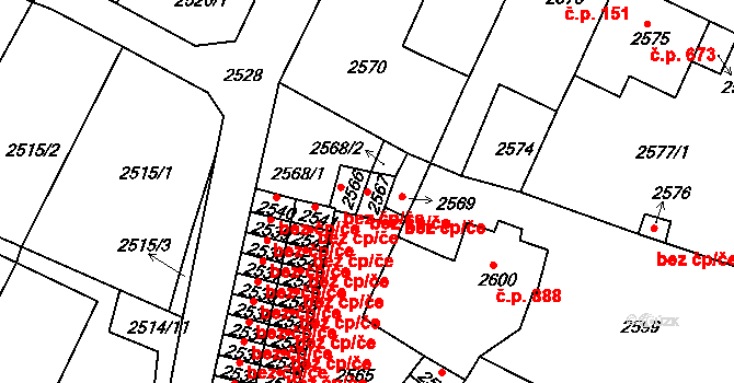 Duchcov 39116565 na parcele st. 2567 v KÚ Duchcov, Katastrální mapa
