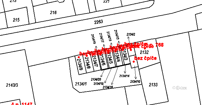 Krnov 40359565 na parcele st. 2134/6 v KÚ Opavské Předměstí, Katastrální mapa