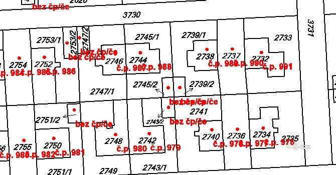 Praha 46794565 na parcele st. 2745/2 v KÚ Břevnov, Katastrální mapa