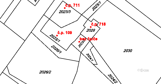 Suchdol nad Lužnicí 47488565 na parcele st. 2023/2 v KÚ Suchdol nad Lužnicí, Katastrální mapa