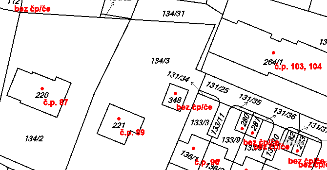 Zavlekov 42202566 na parcele st. 281 v KÚ Zavlekov, Katastrální mapa