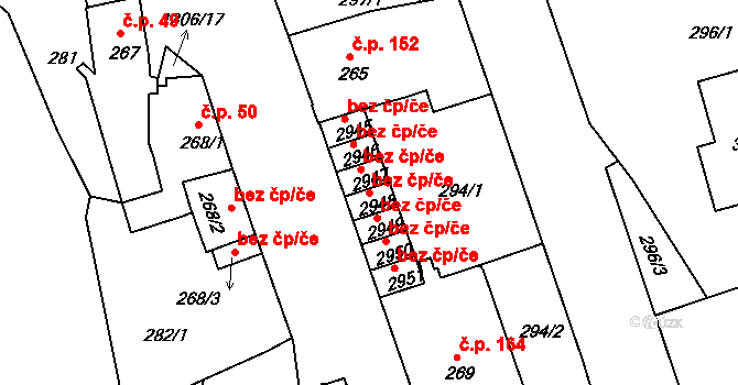 Český Krumlov 44210566 na parcele st. 2948 v KÚ Český Krumlov, Katastrální mapa