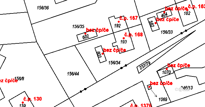 Starý Plzenec 46241566 na parcele st. 603 v KÚ Sedlec u Starého Plzence, Katastrální mapa