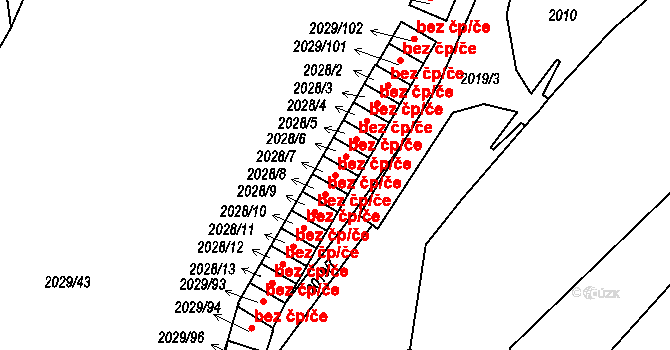 Kaplice 48538566 na parcele st. 2028/7 v KÚ Kaplice, Katastrální mapa