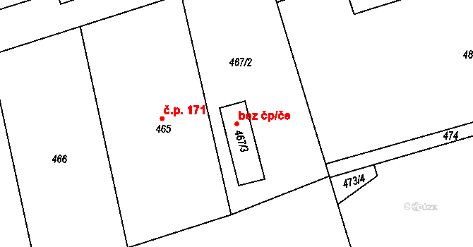 Javorník 49221566 na parcele st. 467/3 v KÚ Javorník-ves, Katastrální mapa