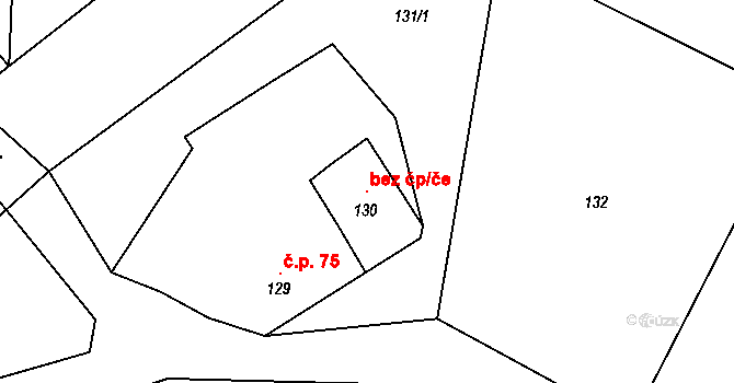 Jeseník nad Odrou 104175567 na parcele st. 130 v KÚ Polouvsí, Katastrální mapa