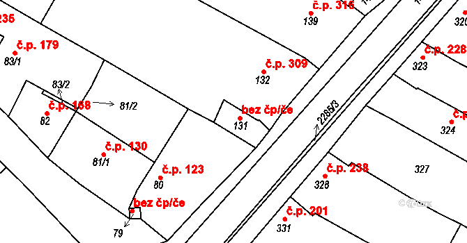 Svatobořice-Mistřín 38734567 na parcele st. 131 v KÚ Svatobořice, Katastrální mapa