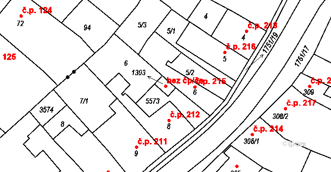 Jevíčko 43379567 na parcele st. 1303 v KÚ Jevíčko-předměstí, Katastrální mapa