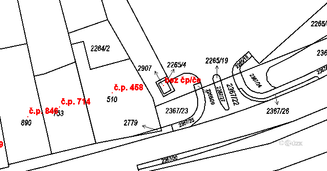 Tišnov 120291568 na parcele st. 2907 v KÚ Tišnov, Katastrální mapa