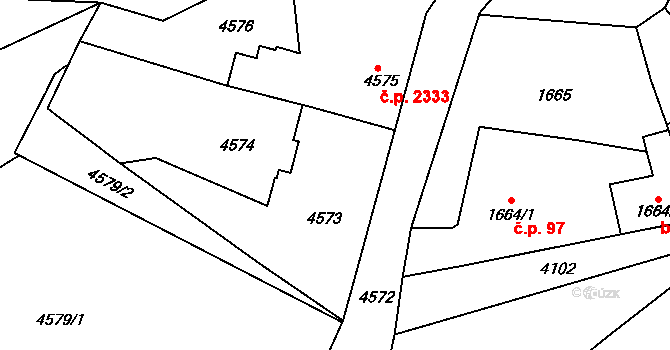 Dejvice 2323, Praha na parcele st. 4573 v KÚ Dejvice, Katastrální mapa