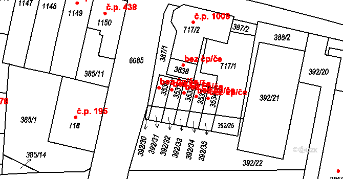 Polička 41710568 na parcele st. 3531 v KÚ Polička, Katastrální mapa
