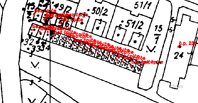 Heřmanova Huť 45766568 na parcele st. 42 v KÚ Vlkýš, Katastrální mapa