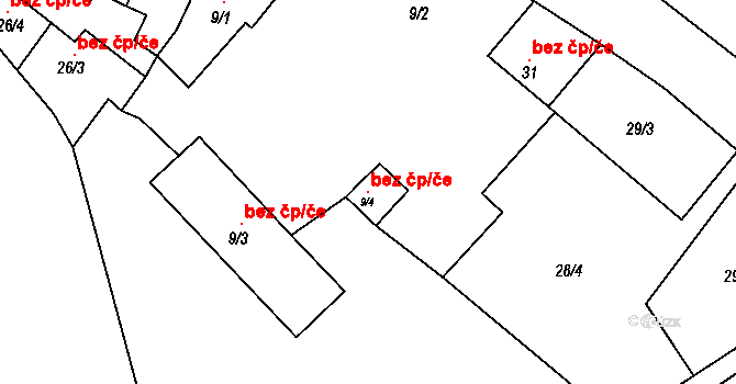 Bakov nad Jizerou 99887568 na parcele st. 9/4 v KÚ Horka u Bakova nad Jizerou, Katastrální mapa