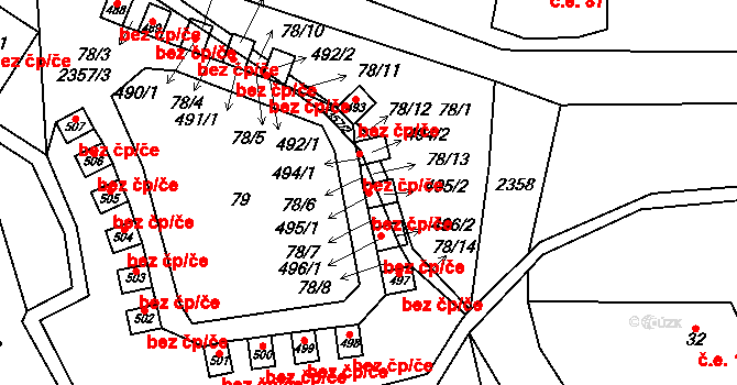 Olešnice v Orlických horách 41336569 na parcele st. 495/1 v KÚ Olešnice v Orlických horách, Katastrální mapa
