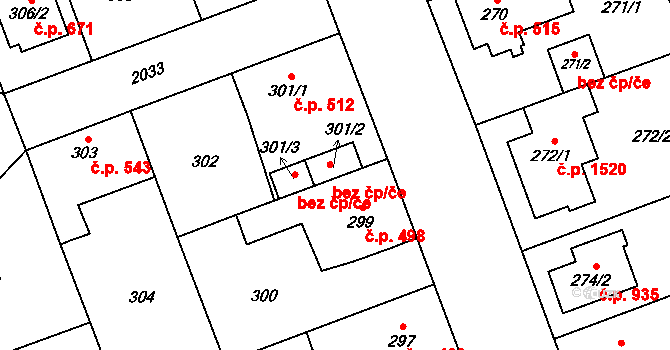 Praha 43645569 na parcele st. 301/2 v KÚ Uhříněves, Katastrální mapa