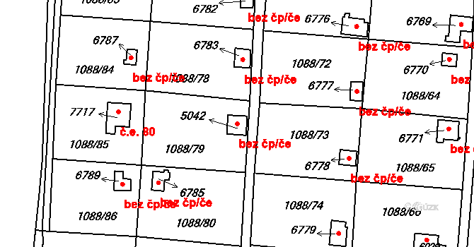 Havlíčkův Brod 38666570 na parcele st. 5042 v KÚ Havlíčkův Brod, Katastrální mapa
