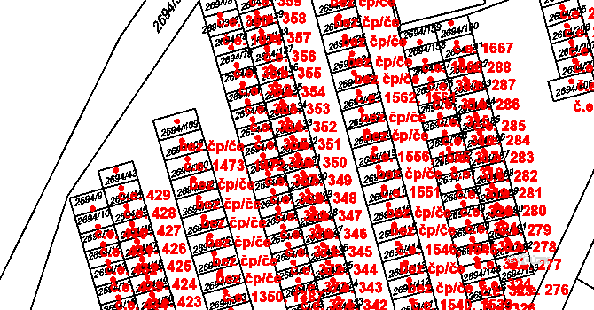 Pelhřimov 41865570 na parcele st. 2694/131 v KÚ Pelhřimov, Katastrální mapa