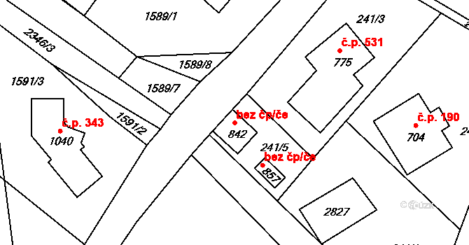 Skalice u České Lípy 45962570 na parcele st. 842 v KÚ Skalice u České Lípy, Katastrální mapa