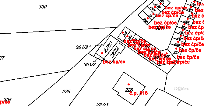 Postřelmov 49387570 na parcele st. 227/3 v KÚ Postřelmov, Katastrální mapa