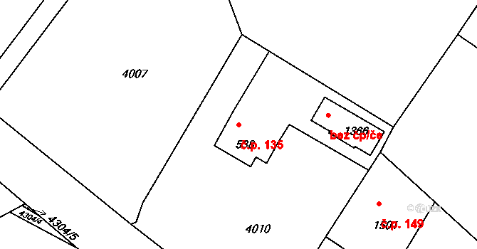 Chrást nad Sázavou 135, Týnec nad Sázavou na parcele st. 538 v KÚ Týnec nad Sázavou, Katastrální mapa