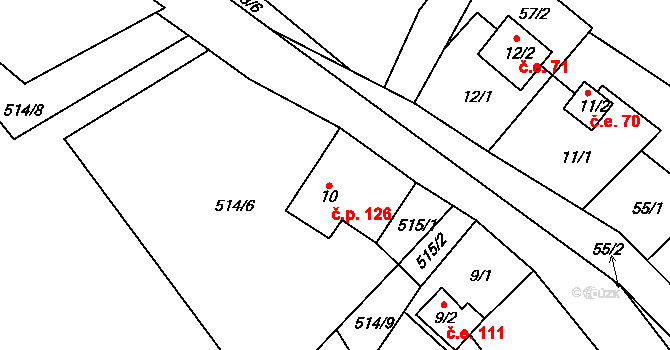 Mikulov 45087571 na parcele st. 10 v KÚ Mikulov v Krušných horách, Katastrální mapa