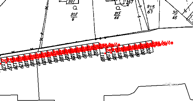 Nepomuk 47127571 na parcele st. 1192 v KÚ Nepomuk, Katastrální mapa