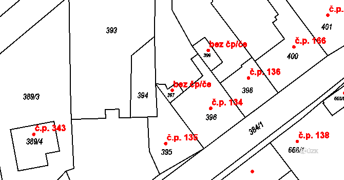 Neveklov 48082571 na parcele st. 397 v KÚ Neveklov, Katastrální mapa