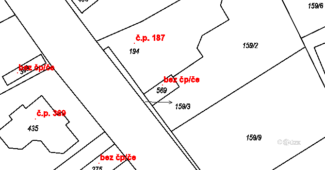 Braškov 98598571 na parcele st. 569 v KÚ Braškov, Katastrální mapa