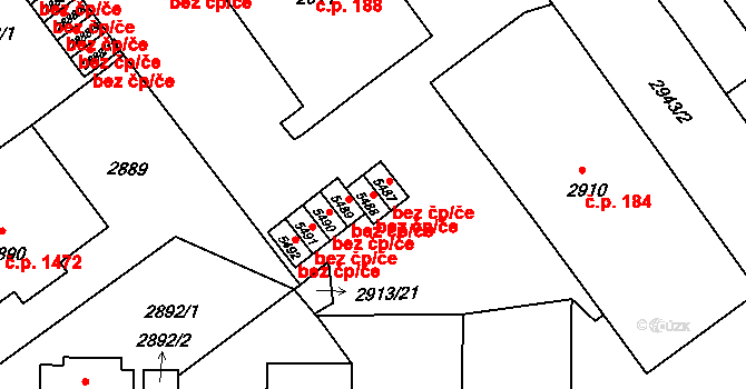 Litoměřice 41103572 na parcele st. 5488 v KÚ Litoměřice, Katastrální mapa