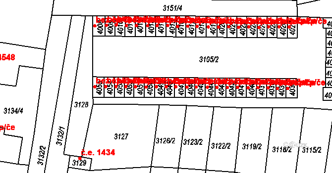 Chomutov 43030572 na parcele st. 4048 v KÚ Chomutov II, Katastrální mapa