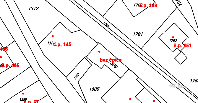 Suchdol nad Odrou 43597572 na parcele st. 1309 v KÚ Suchdol nad Odrou, Katastrální mapa
