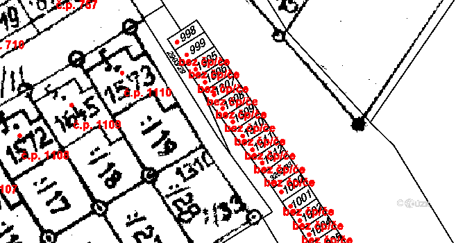 Jaroměřice nad Rokytnou 44083572 na parcele st. 1309 v KÚ Jaroměřice nad Rokytnou, Katastrální mapa