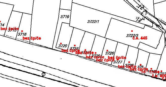 Mutěnice 44801572 na parcele st. 3724 v KÚ Mutěnice, Katastrální mapa