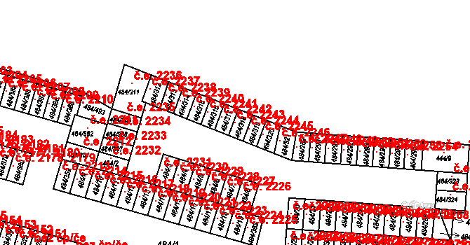 Havířov 48255572 na parcele st. 484/318 v KÚ Bludovice, Katastrální mapa