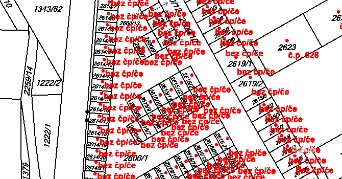 Třinec 48469572 na parcele st. 2615/11 v KÚ Lyžbice, Katastrální mapa